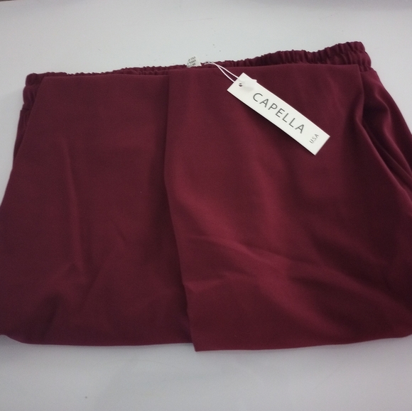 Burgundy Wine Joggers - Picture 3 of 6
